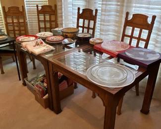 MCM dining table and chairs 