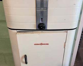 Vintage General Electric Roaster and Storage Cabinet