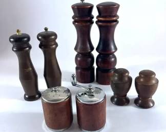 Mid Century Danish Salt Shaker  Pepper Grinder and Others