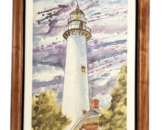 Lighthouse by Thomas Gaither, Hand Signed