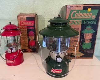 Two Coleman Lanterns with Original Boxes, Vintage