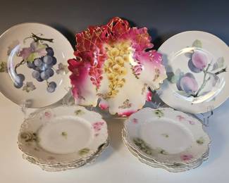 Hermann Ohme dessert plates, with others