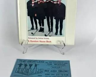 Beatles Help Book, Ticket and Tag, 1960s