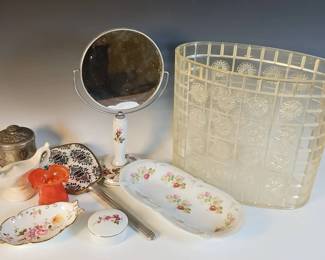 Vanity Pieces With Floral Accents