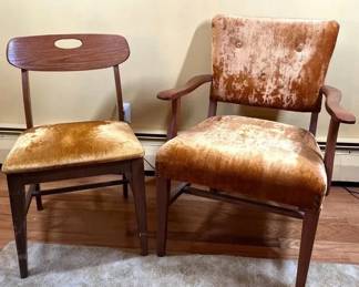 Vintage Armchair And Dining Chair