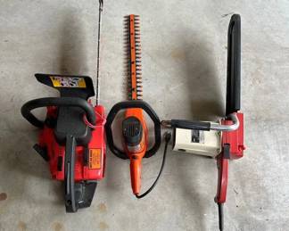 Craftsman, Homelite, Sears Power Chain Saws And Hedge Trimmer