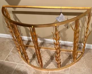 Safavieh Couture Zack Gold Leaf Console Table