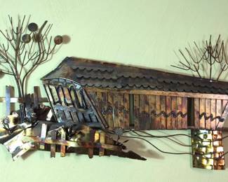 Enesco Imports Covered Bridge Wall Hanging