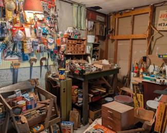 Full Workshop Room Lot With Tools  Fishing Supplies