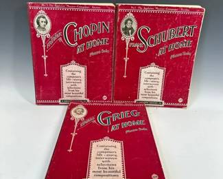 Appleton Master Composer Music Books For Piano, 1920s