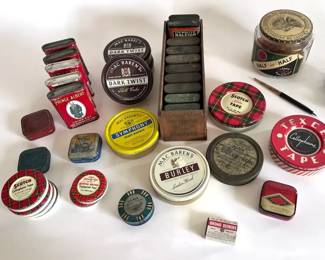 Tobacco Tins and Accessories, Vintage to Antique