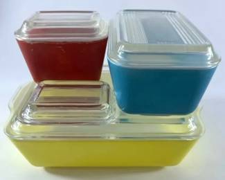 Vintage 1950s Pyrex Refrigerator Set