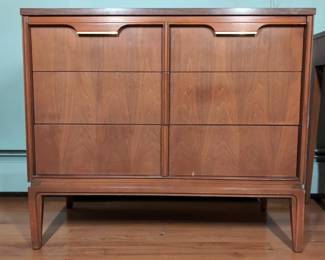 Basic Witz MCM Walnut Chest Of Drawers.