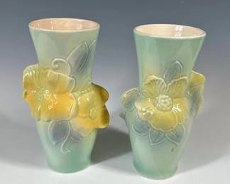 Royal Copley Vintage Pottery Vases