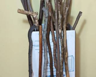 Handmade Wood Walking Sticks
