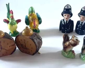 Various Salt  Pepper Shakers