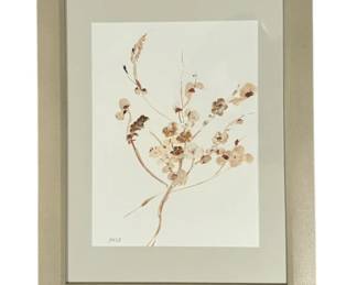 Original Watercolor Botanical, Signed