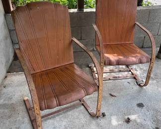 Vintage Metal Lawn Chairs
