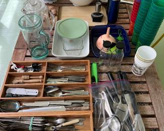 variety of kitchen utensils, accessories, etc.