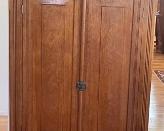 Antique wooden storage cabinet