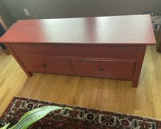 Ikea Hemnes red storage chest