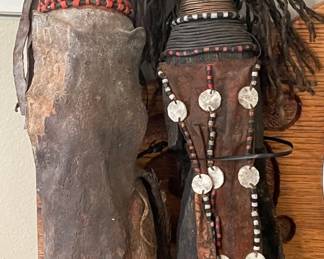 Vintage Kenyan Turkana Ngide wooden fertility dolls