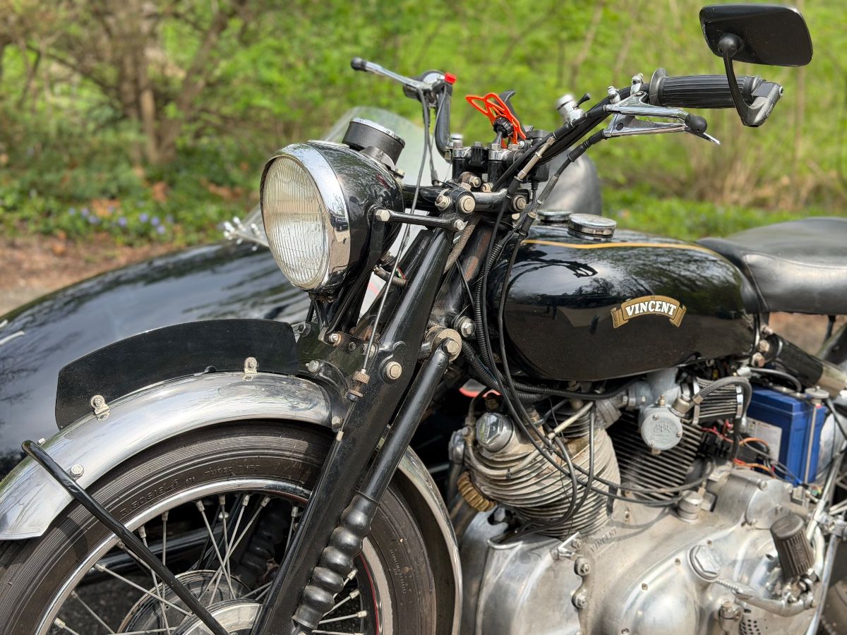 1953 Vincent Model C Motorcycle With Sidecar
