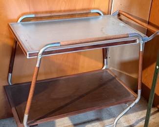 Mid century bar cart