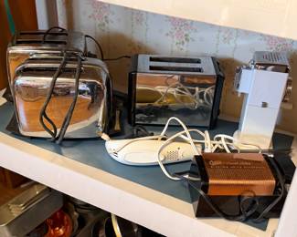 Vintage appliances, toasters