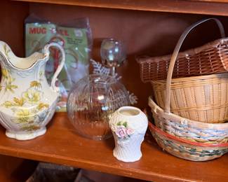 Baskets, pitchers