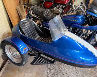 Honda motorcycle with side car