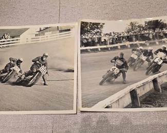 Vintage motorcycle racing photos