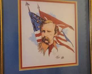 General Custer by D.D. Moore Signed