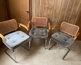 4 Cane Back Chairs
