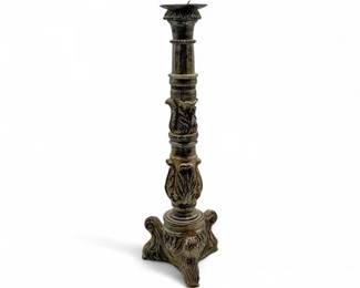 Lot 335  Carved VintageStyle Candlestick
