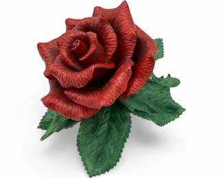 Lot 676A  Lenox Red Rose Fine Porcelain Figurine