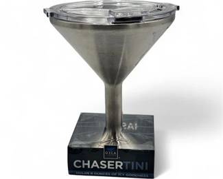 Lot 338  ORCA Chasertini 8 Oz Stainless Steel Insulated Martini Tumbler With Lid