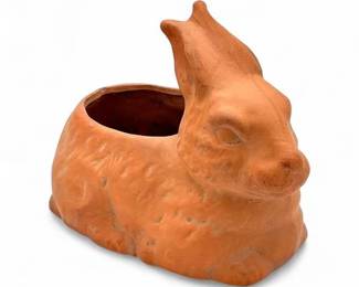 Lot 359  Terracotta Rabbit Planter
