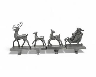 Lot 974  Set Of Christmas Stocking Holders