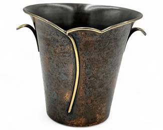 Lot 365  Patinated Metal VaseIce Bucket