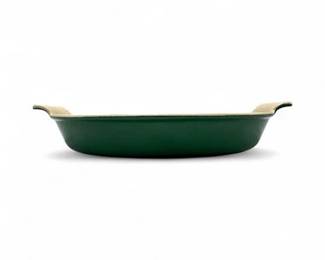Lot 952  Le Creuset Heritage Green Oval Gratin