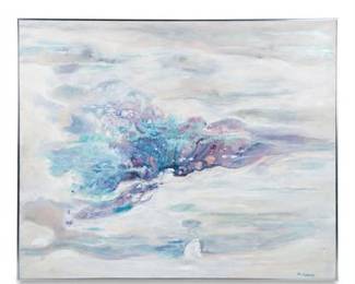 Lot 391  M. Avery Signed Abstract Oil On Canvas