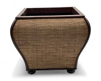Lot 929  Woven Rattan Or Seagrass WastebasketDecorative Planter