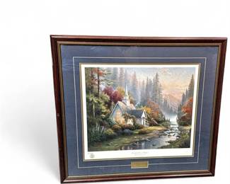 Lot 270  Thomas Kinkade Foothill Forest Chapel Signed Limited Edition Lithograph