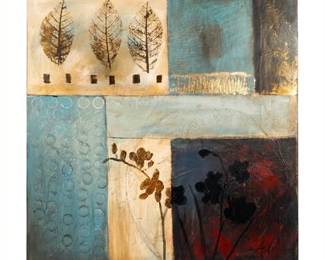 Lot 253  Yosemite Home Decor HandPainted Botanical Canvas