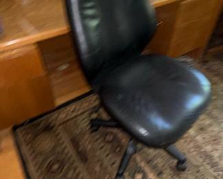 Black Leather Executive Office Chair