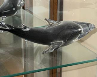 Murano Glass Shark Sculpture by Licio Zanetti