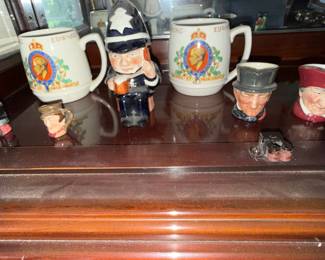 Royal Commemorative Character Jugs and Mugs, Toby Jugs