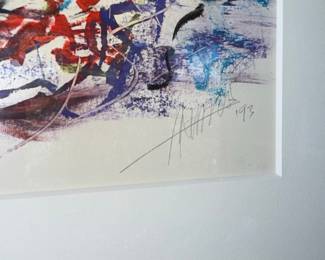 Abstract Artwork "Pumpkin" by Peter Max (1993)