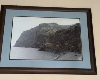 Framed Photograph of Cabo Girao and Camara de Lobos, Madeira